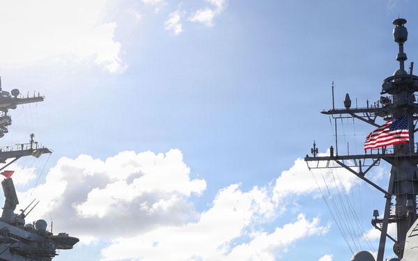 Frank E. Petersen Jr. conducts replenishment-at-sea
