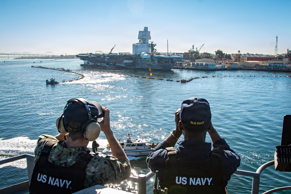 Nimitz Departs San Diego