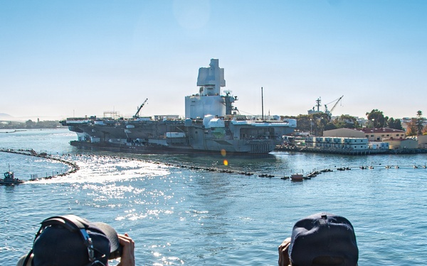 Nimitz Departs San Diego