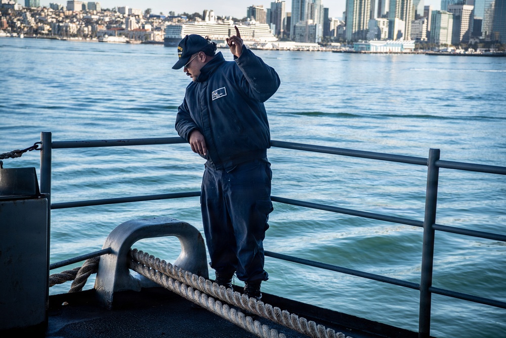 Nimitz Departs San Diego