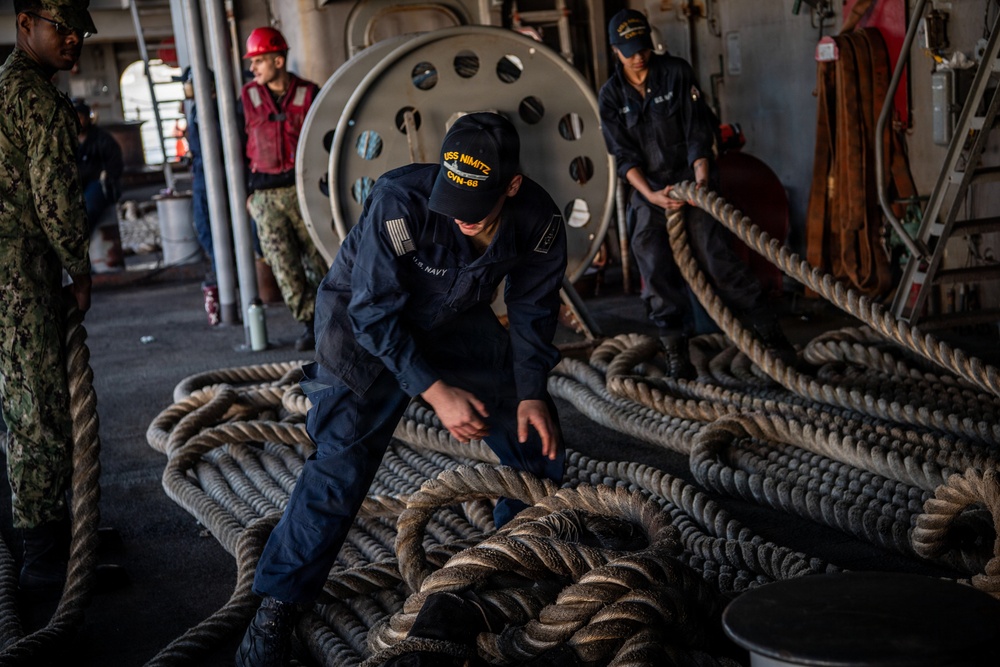 Nimitz Departs San Diego