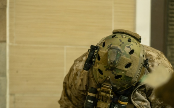 U.S. Marines with 1st Recon Bn. conduct airfield raid during Steel Knight 25