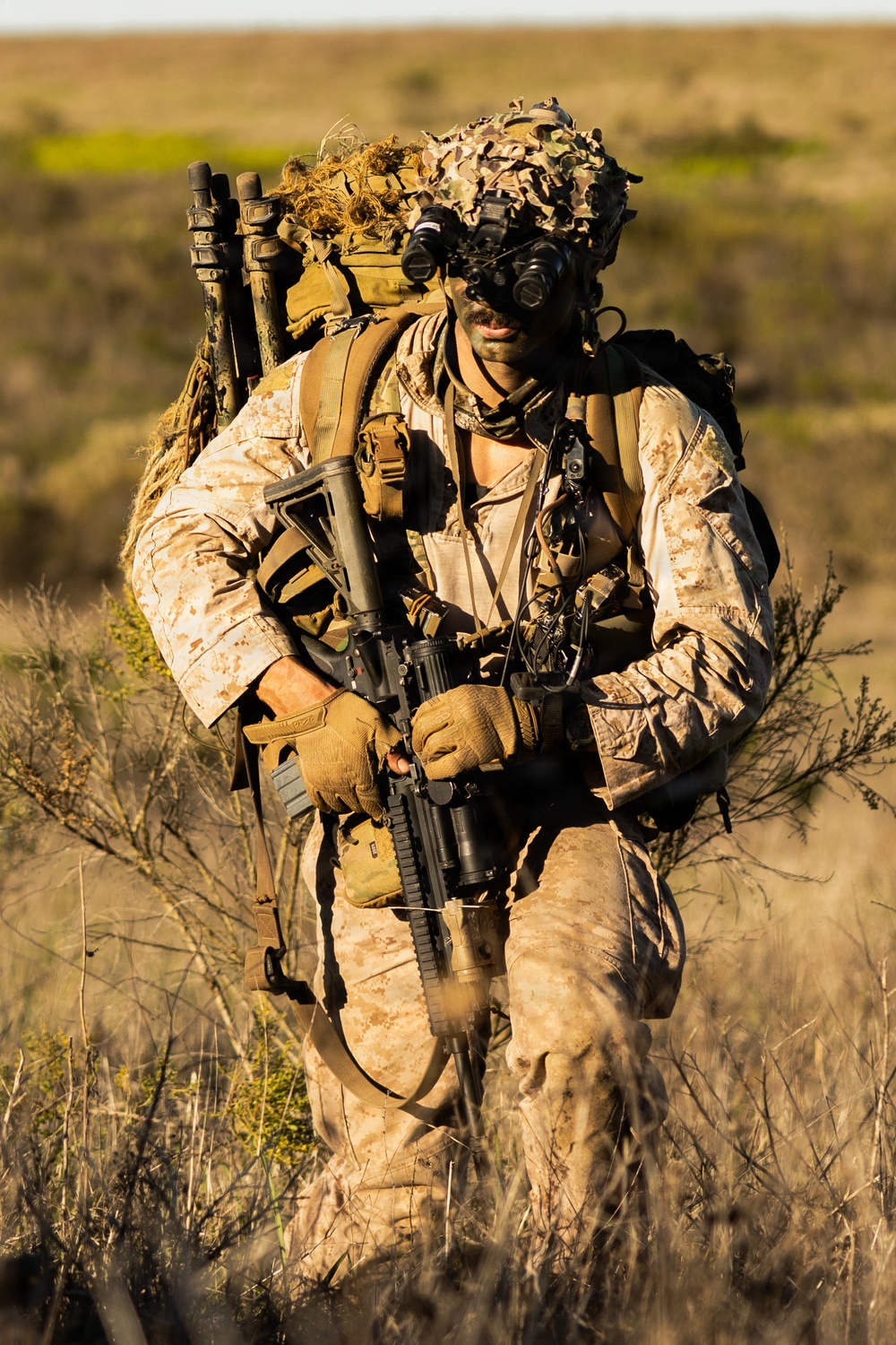 U.S. Marines with 1st Recon Bn. conduct airfield raid during Steel Knight 25