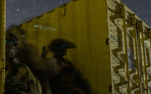 U.S. Marines with 1st Recon Bn. conduct airfield raid during Steel Knight 25