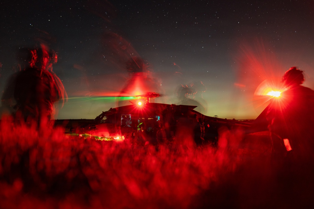 U.S. Marines with 1st Recon Bn. conduct airfield raid during Steel Knight 25