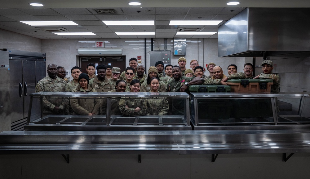 Celebrity Chef Andre Rush Visits Area 1