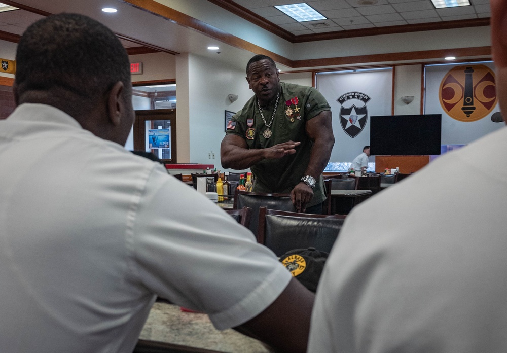 Celebrity Chef Andre Rush Visits Area 1