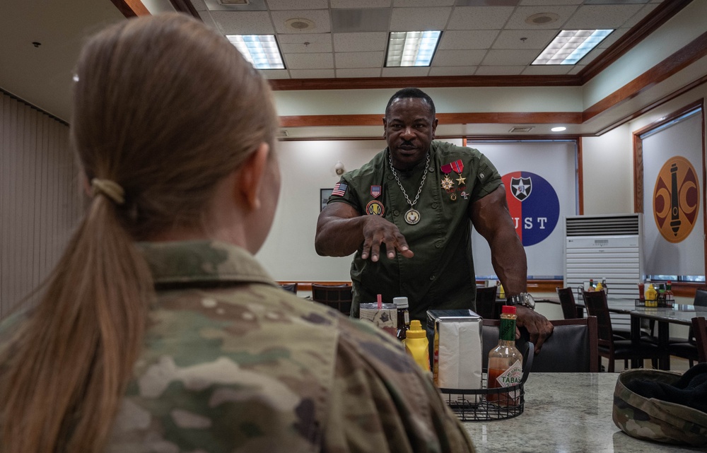 Celebrity Chef Andre Rush Visits Area 1