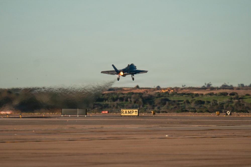 Steel Knight 25: F-35C, F/A-18 fighter jets depart Miramar for Mather node operations