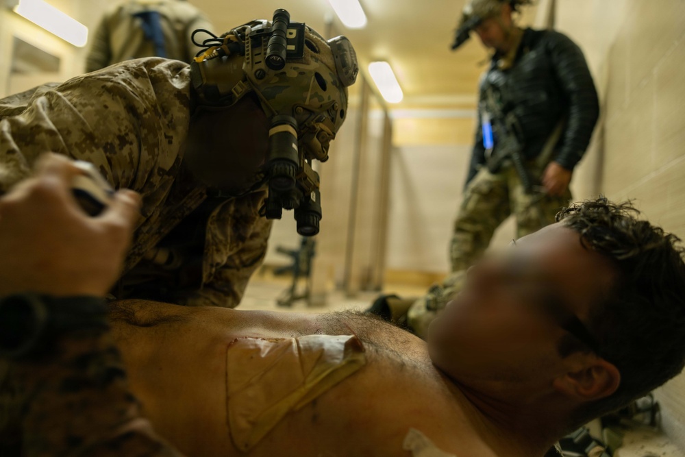 U.S. Marines with 1st Recon Bn. conduct airfield raid during Steel Knight 25