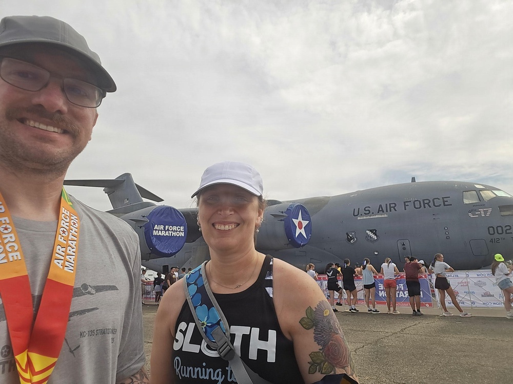 A Strong Final Mile - 168th KC-135 Airman Runs Air Force Half Marathon in final Duty Year