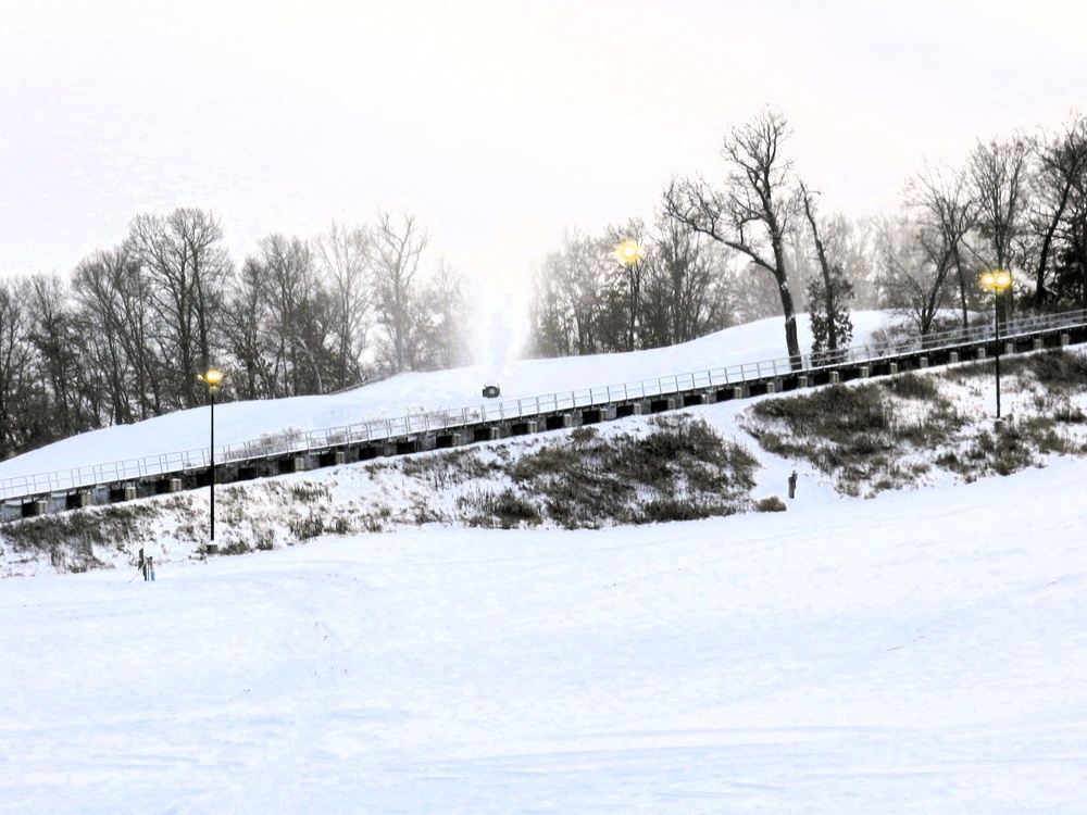 Snowmaking at Fort McCoy's Whitetail Ridge Ski Area