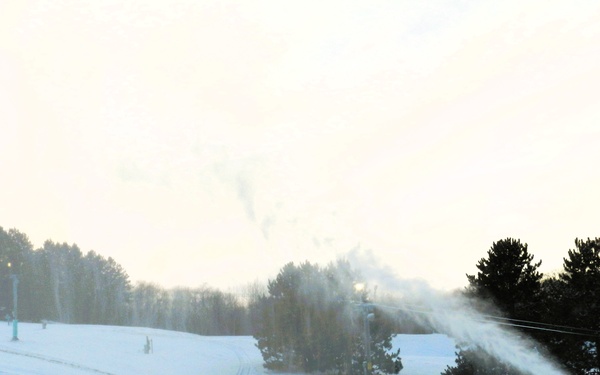 Snowmaking at Fort McCoy's Whitetail Ridge Ski Area