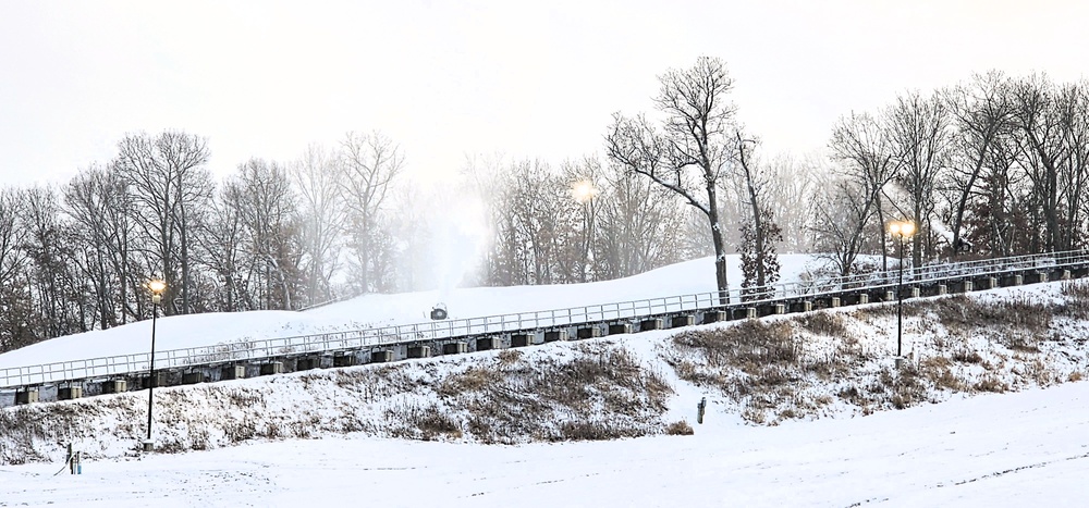 Snowmaking at Fort McCoy's Whitetail Ridge Ski Area