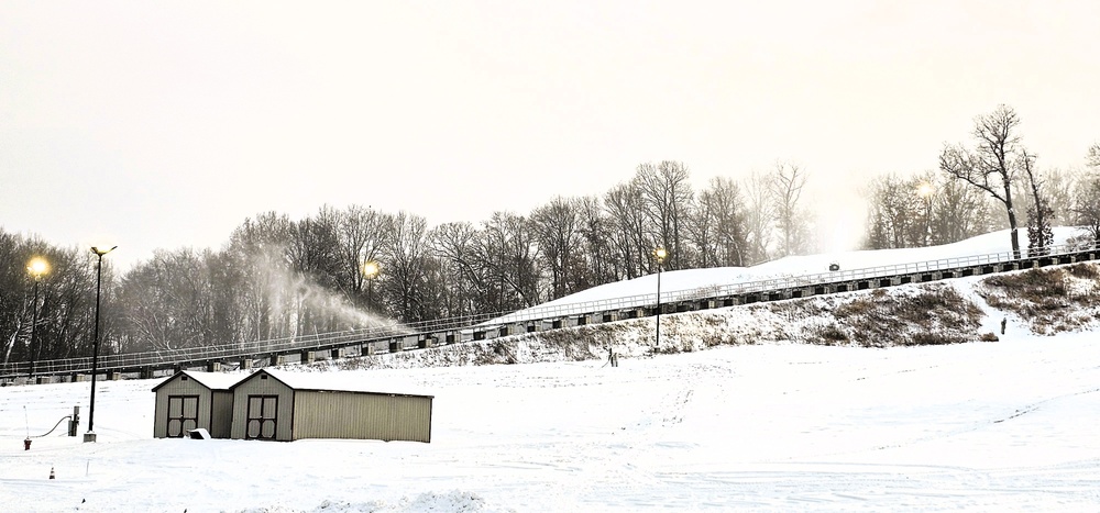 Snowmaking at Fort McCoy's Whitetail Ridge Ski Area