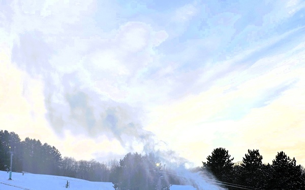 Snowmaking at Fort McCoy's Whitetail Ridge Ski Area