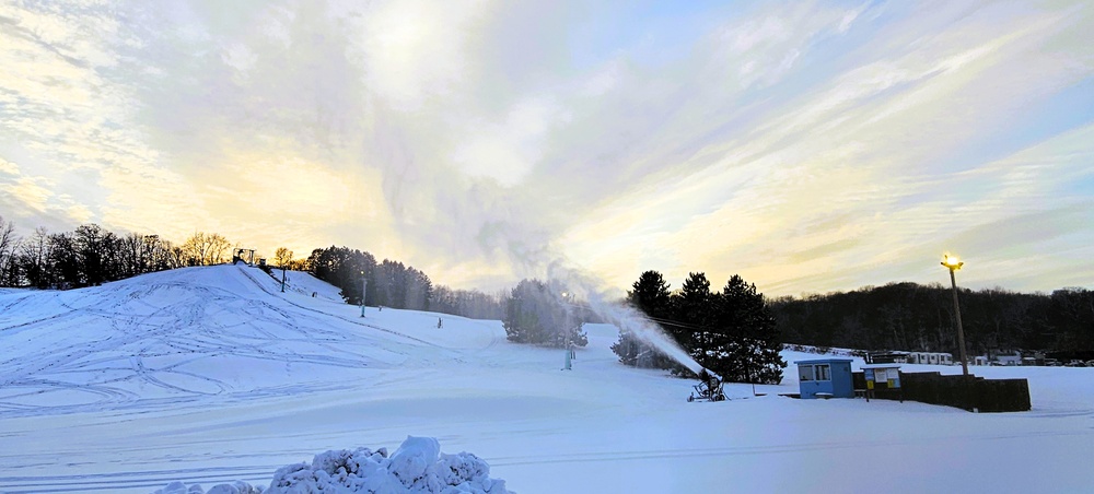 Snowmaking at Fort McCoy's Whitetail Ridge Ski Area
