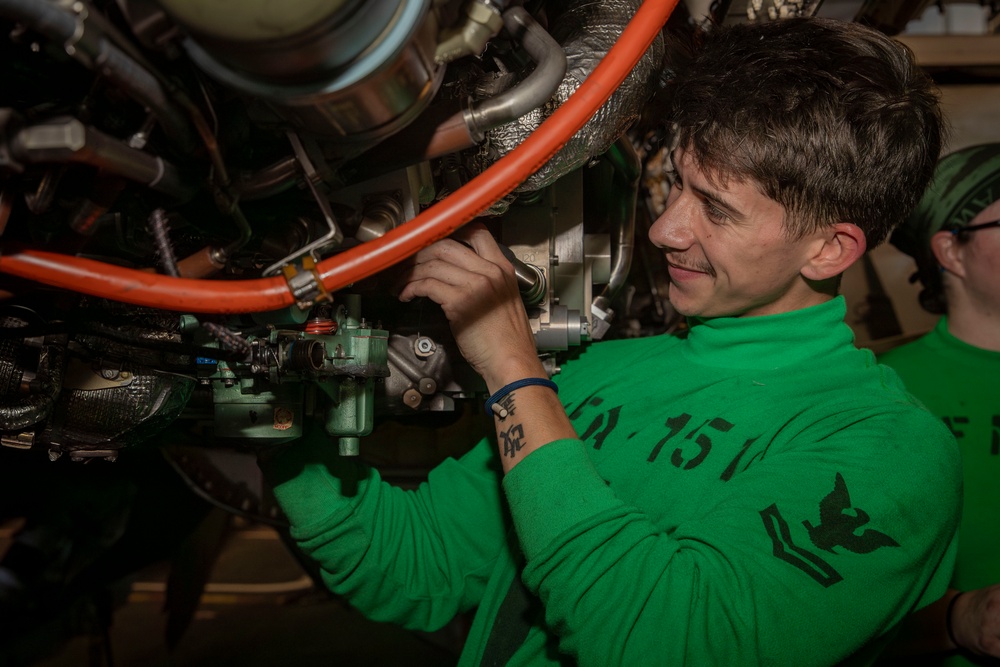 Abraham Lincoln conducts routine operations