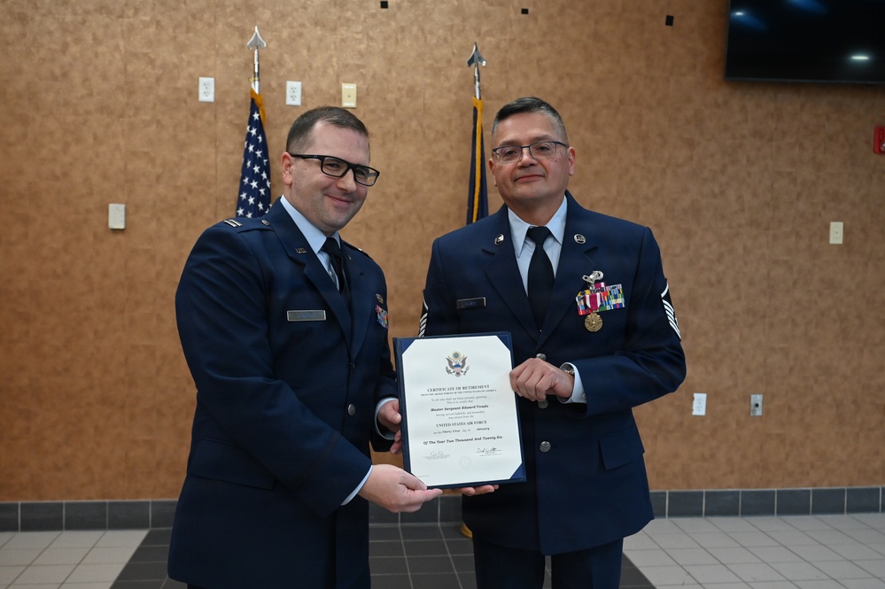 Front Royal resident Edward Tirado retires from the New York Air National Guard after 39 years of service
