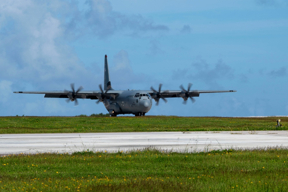 Yokota C-130Js conduct post-flight wash during OCD25