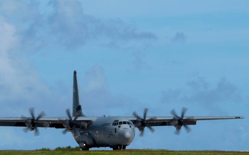 Yokota C-130Js conduct post-flight wash during OCD25