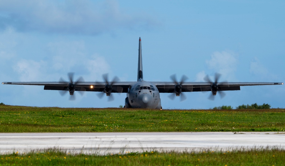 Yokota C-130Js conduct post-flight wash during OCD25