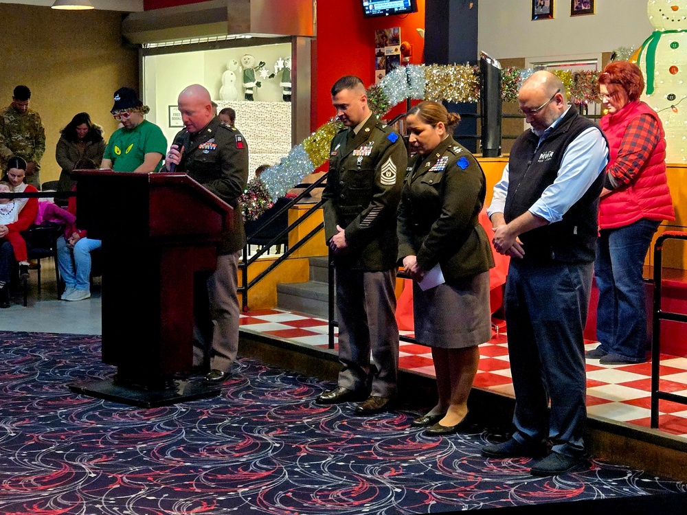 Fort McCoy kicks off holiday season with 2025 Tree Lighting Ceremony