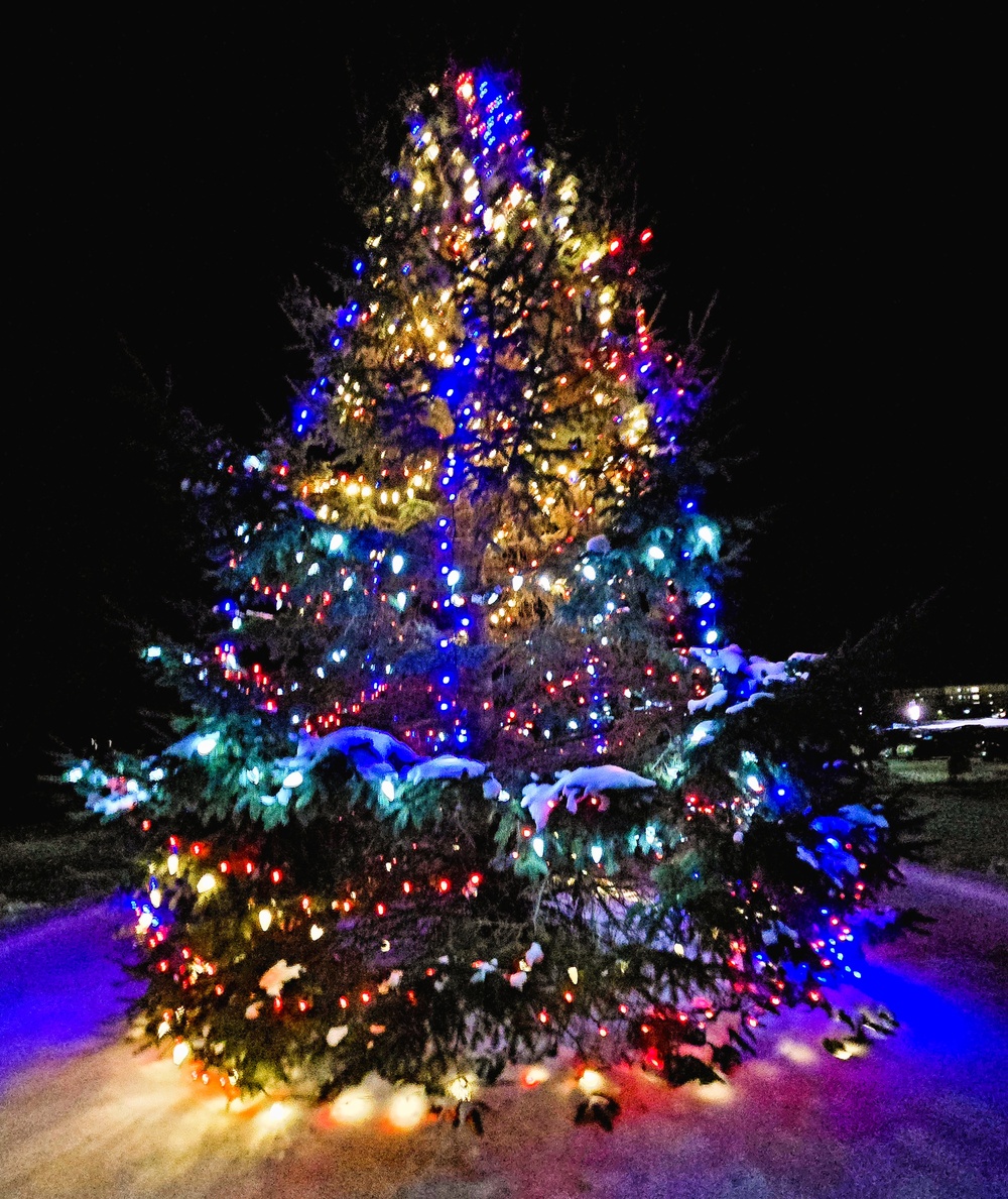 Fort McCoy kicks off holiday season with 2025 Tree Lighting Ceremony