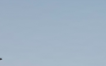 U.S. Marines with FSB, 11th Marines call in close air support with HMLA-367