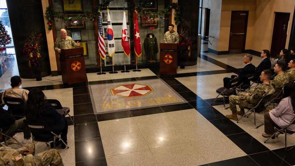 Eighth Army commends devoted civilian team members