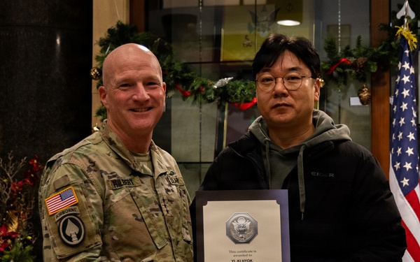 Eighth Army commends devoted civilian team members
