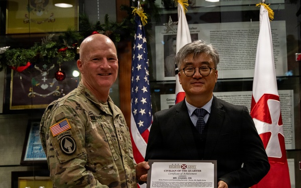 Eighth Army commends devoted civilian team members