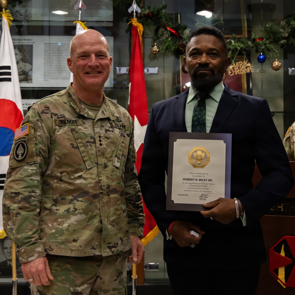 Eighth Army commends devoted civilian team members