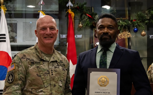 Eighth Army commends devoted civilian team members
