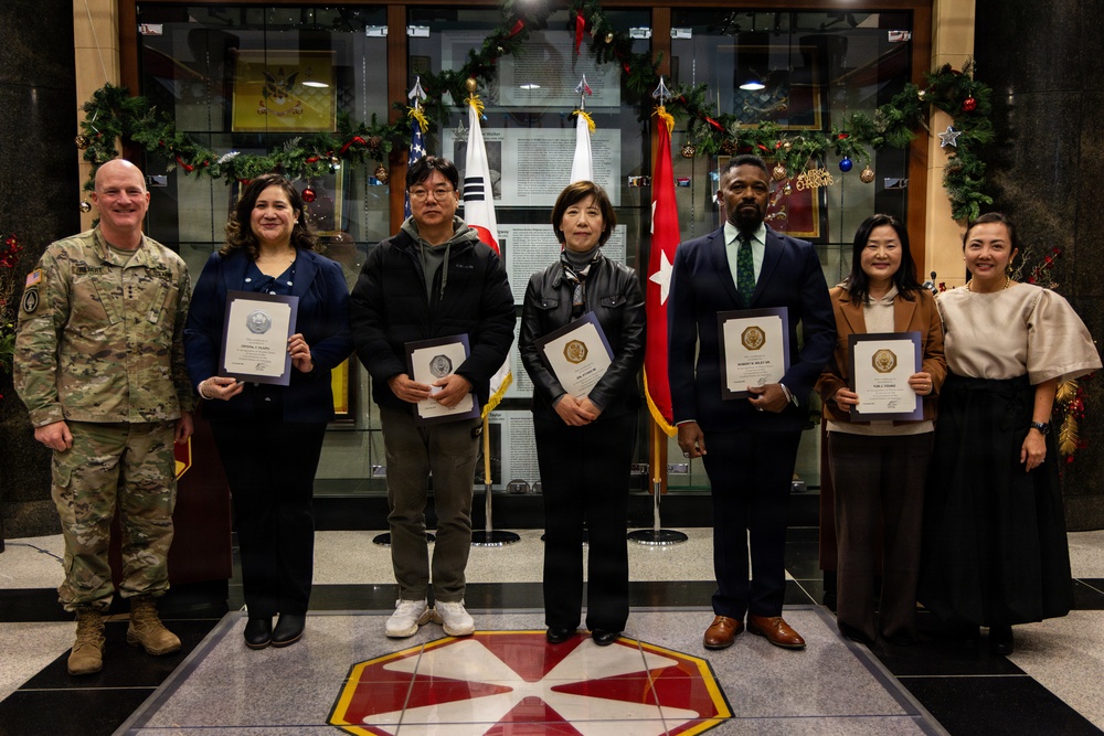 Eighth Army commends devoted civilian team members