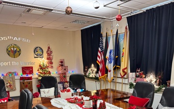 Top ASC leaders attend 405th AFSB holiday event as special guests before visiting APS-2 sites