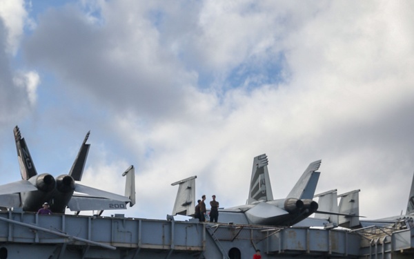 USS Frank E. Petersen Jr. conducts replenishment-at-sea