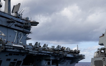 USS Frank E. Petersen Jr. conducts replenishment-at-sea