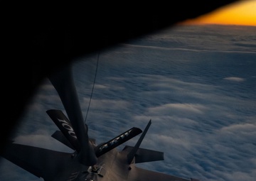 U.S. Air Force F-35s, KC-135 conduct flyover along Europe’s Eastern Flank