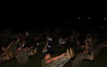 Staff NCOs with 1st MAW workout to build unit cohesion
