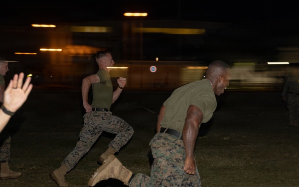 Staff NCOs with 1st MAW workout to build unit cohesion