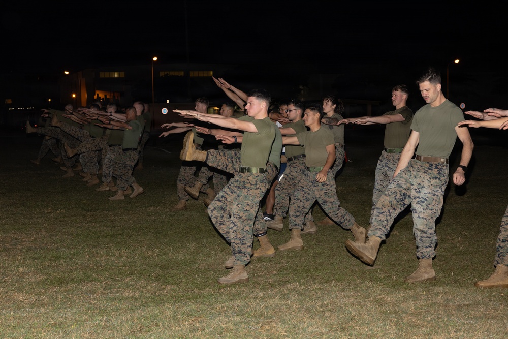 Staff NCOs with 1st MAW workout to build unit cohesion