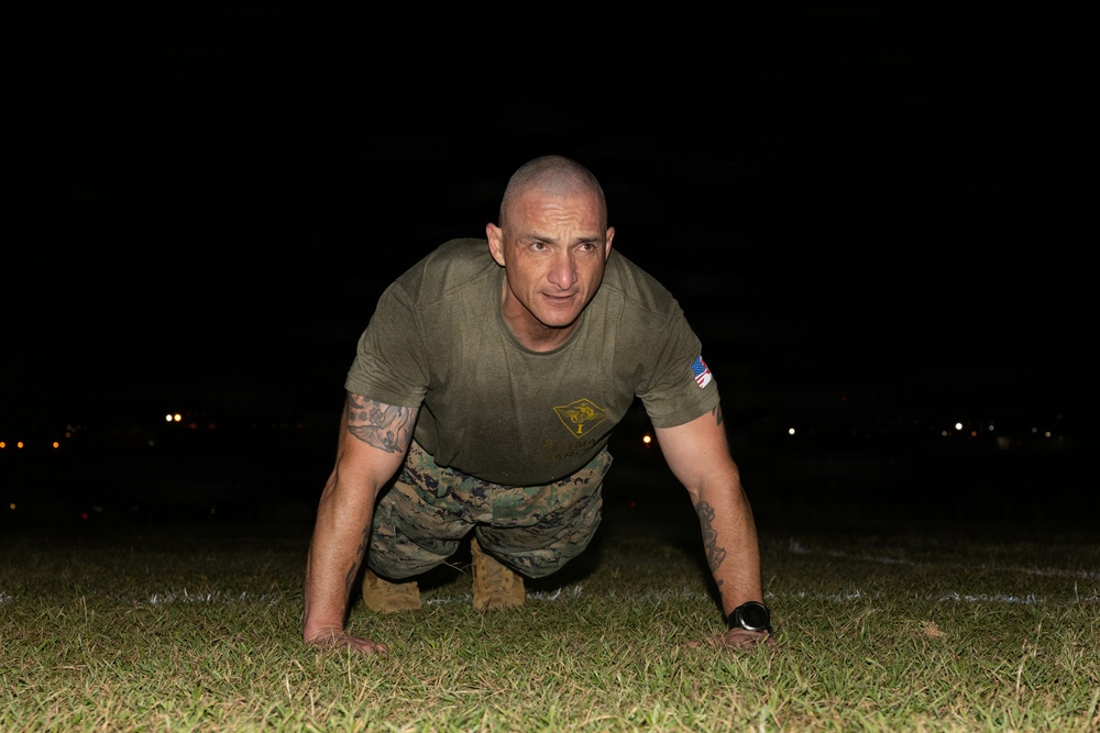 Staff NCOs with 1st MAW workout to build unit cohesion