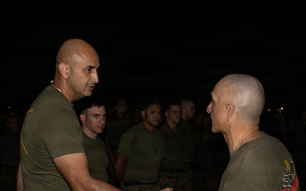 Staff NCOs with 1st MAW workout to build unit cohesion