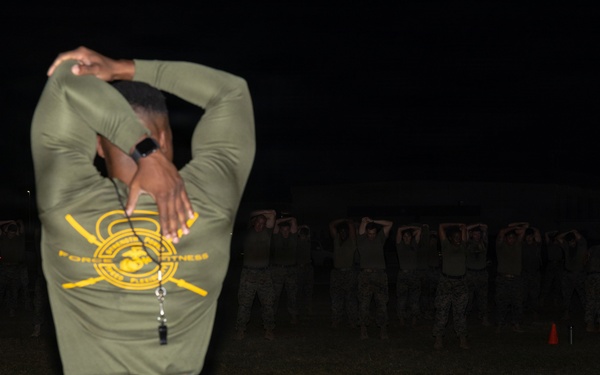 Staff NCOs with 1st MAW workout to build unit cohesion