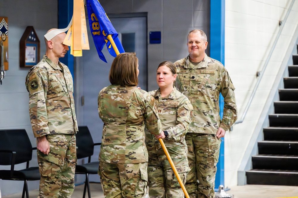 182nd Logistics Squadron Change of Command