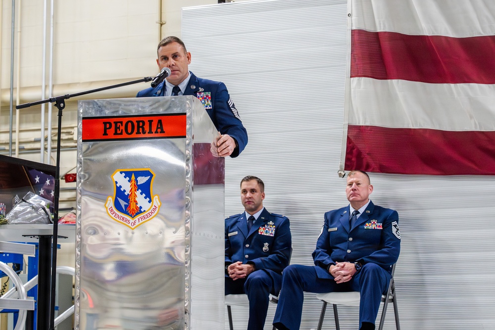 182nd Airlift Wing Command Chief Change of Responsibility
