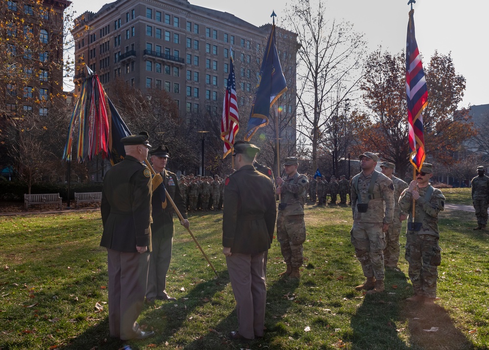 1-111th Infantry change of command ceremony