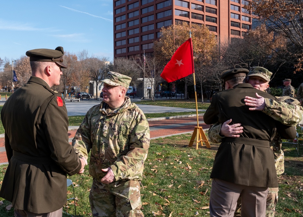 1-111th Infantry change of command ceremony