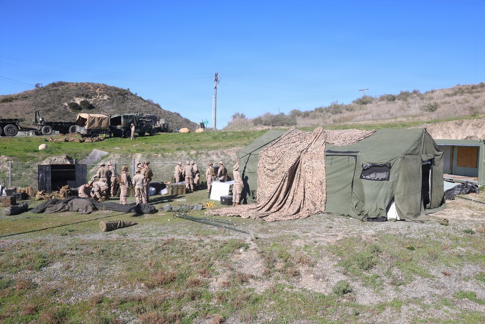 Marines and Sailors Train on Enhanced Battalion Aid Station During Exercise Steel Knight 25